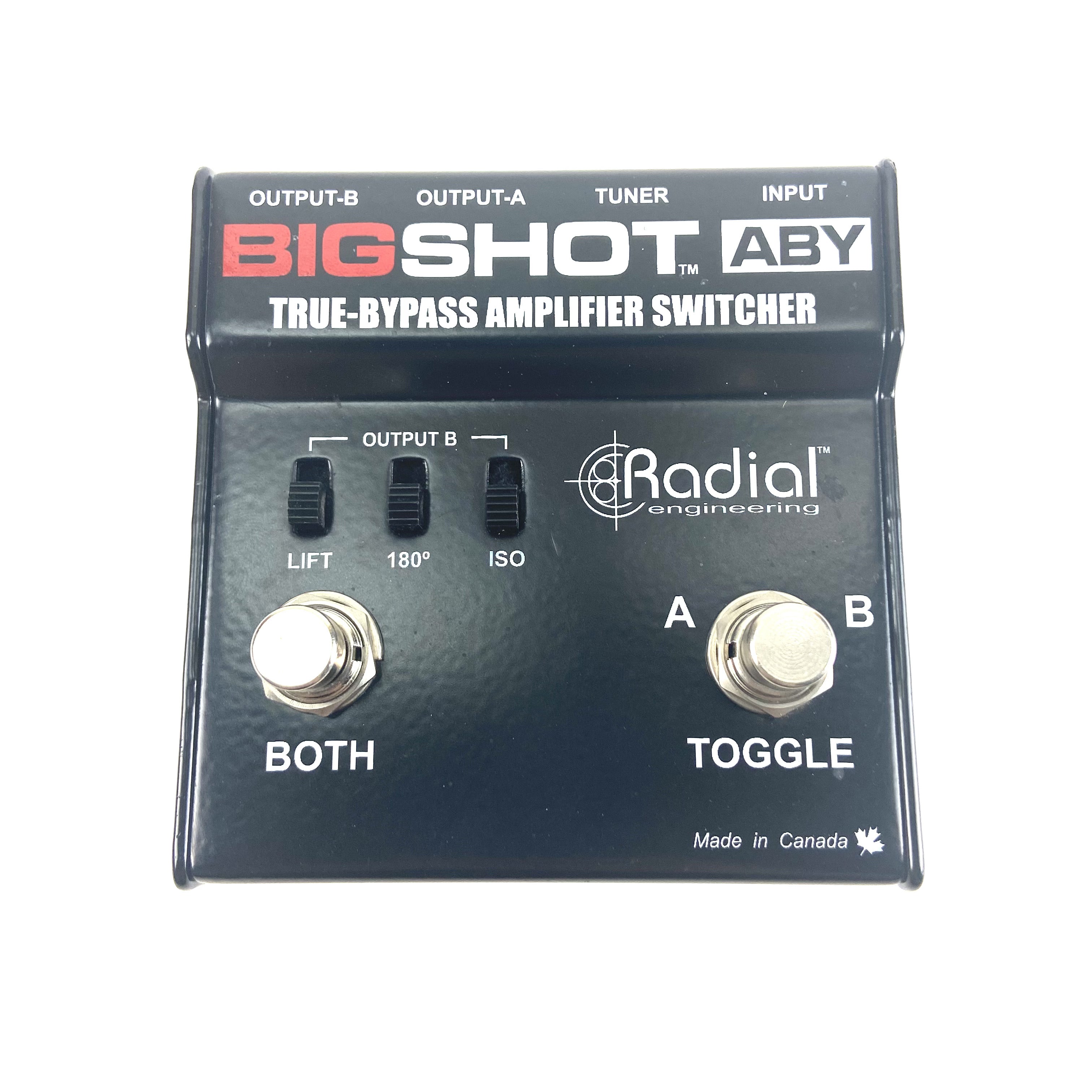 PRE-OWNED RADIAL ENGINEERING BIGSHOT ABY TRUE BYPASS SWITCH PEDAL