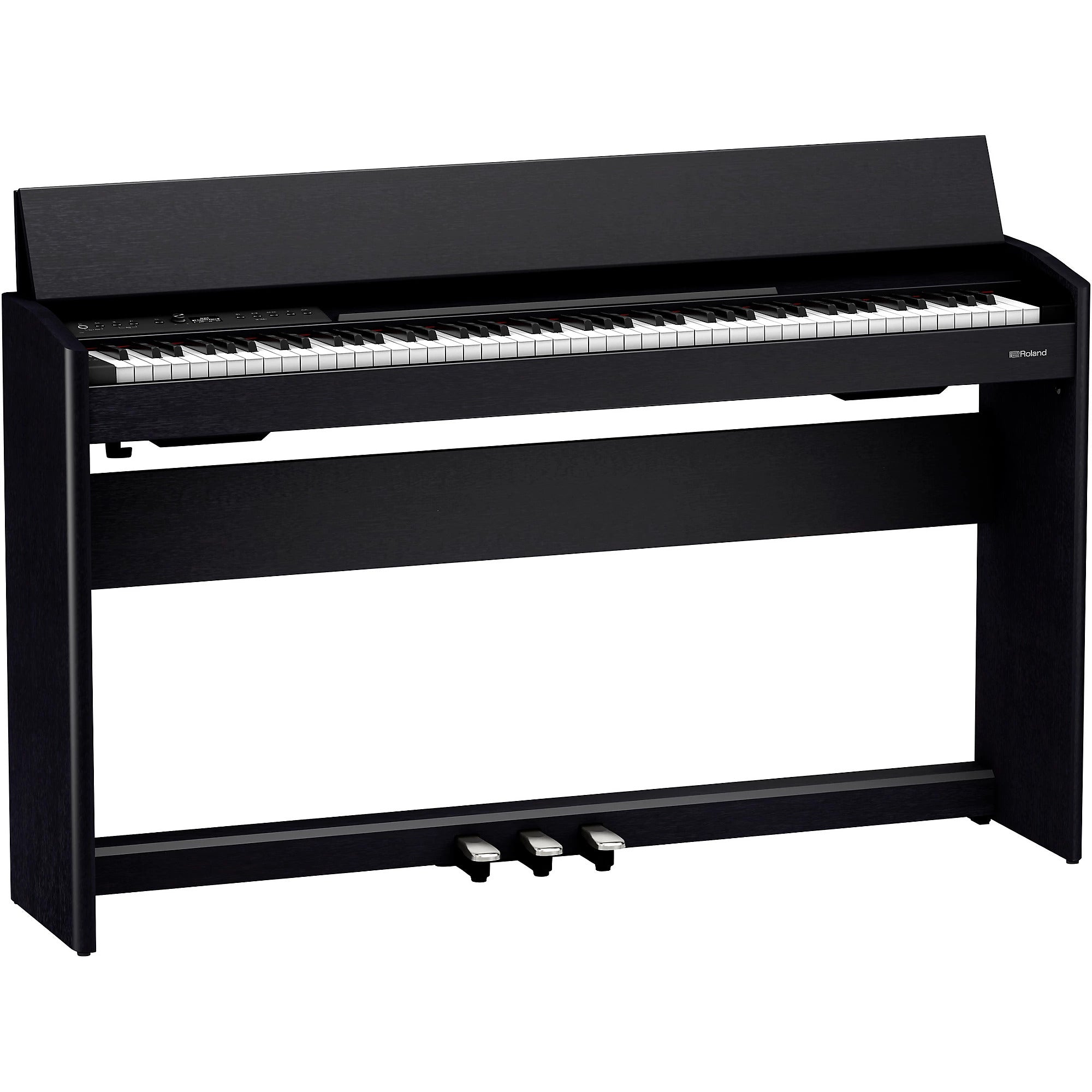 ROLAND F701 DIGITAL PIANO - COAL BLACK WITH STAND