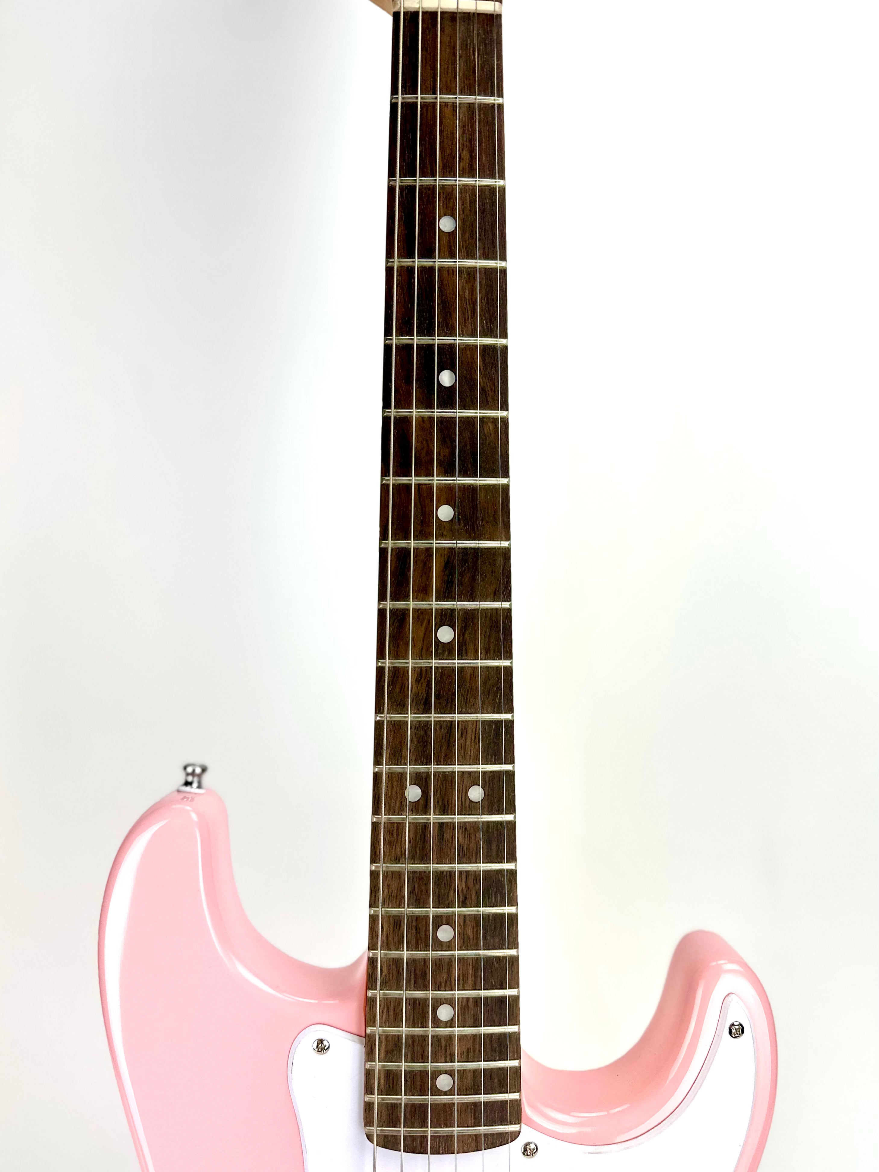 SQUIER MINI STRAT SHELL PINK