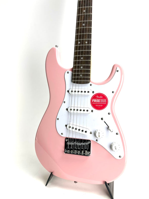 SQUIER MINI STRAT SHELL PINK