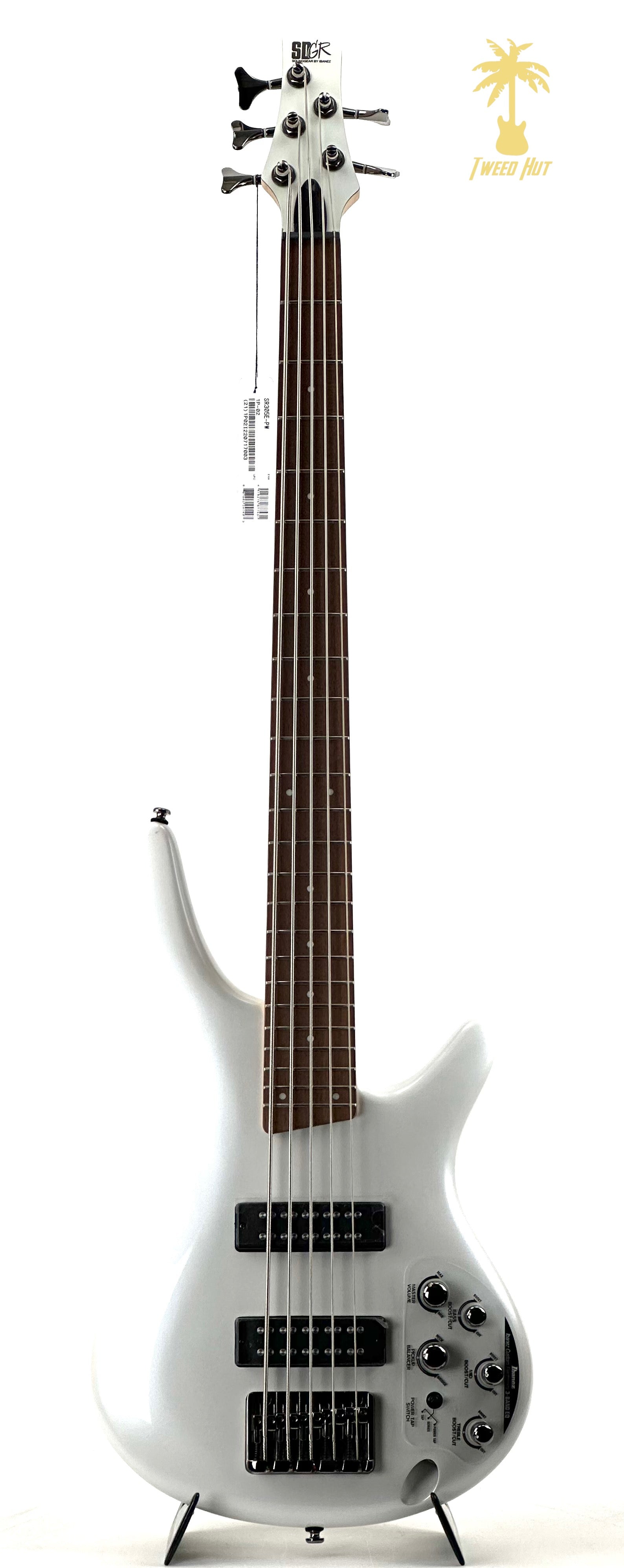 IBANEZ SR305E 5 STRING BASS PEARL WHITE