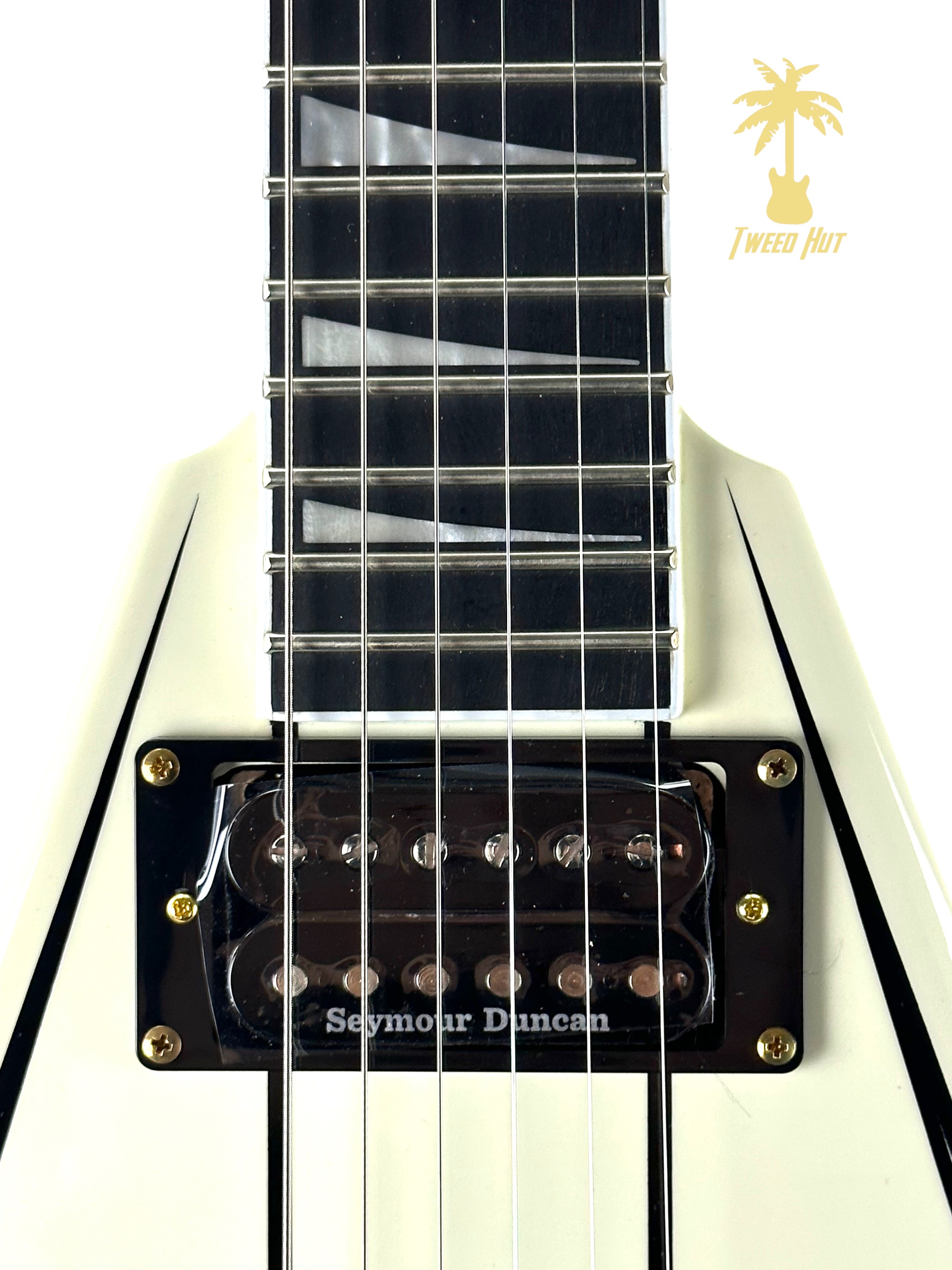 JACKSON PRO RHOADS RR3 IVORY WITH BLACK PINSTRIPES