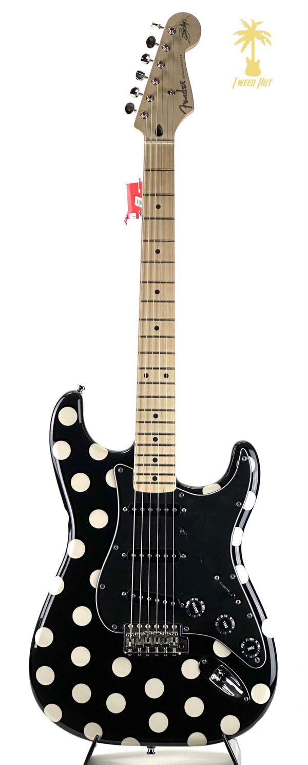 FENDER BUDDY GUY STRATOCASTER - BLACK WITH POLKA DOTS