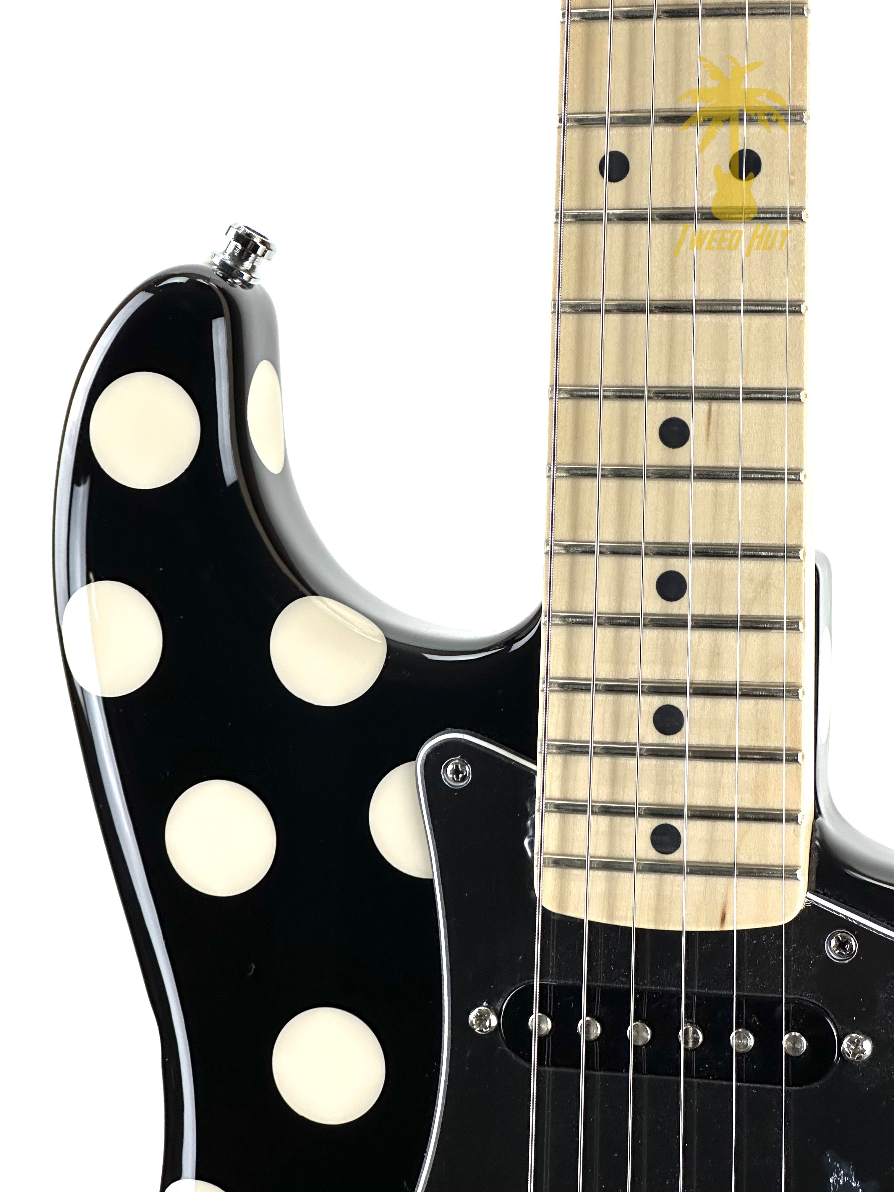 FENDER BUDDY GUY STRATOCASTER - BLACK WITH POLKA DOTS