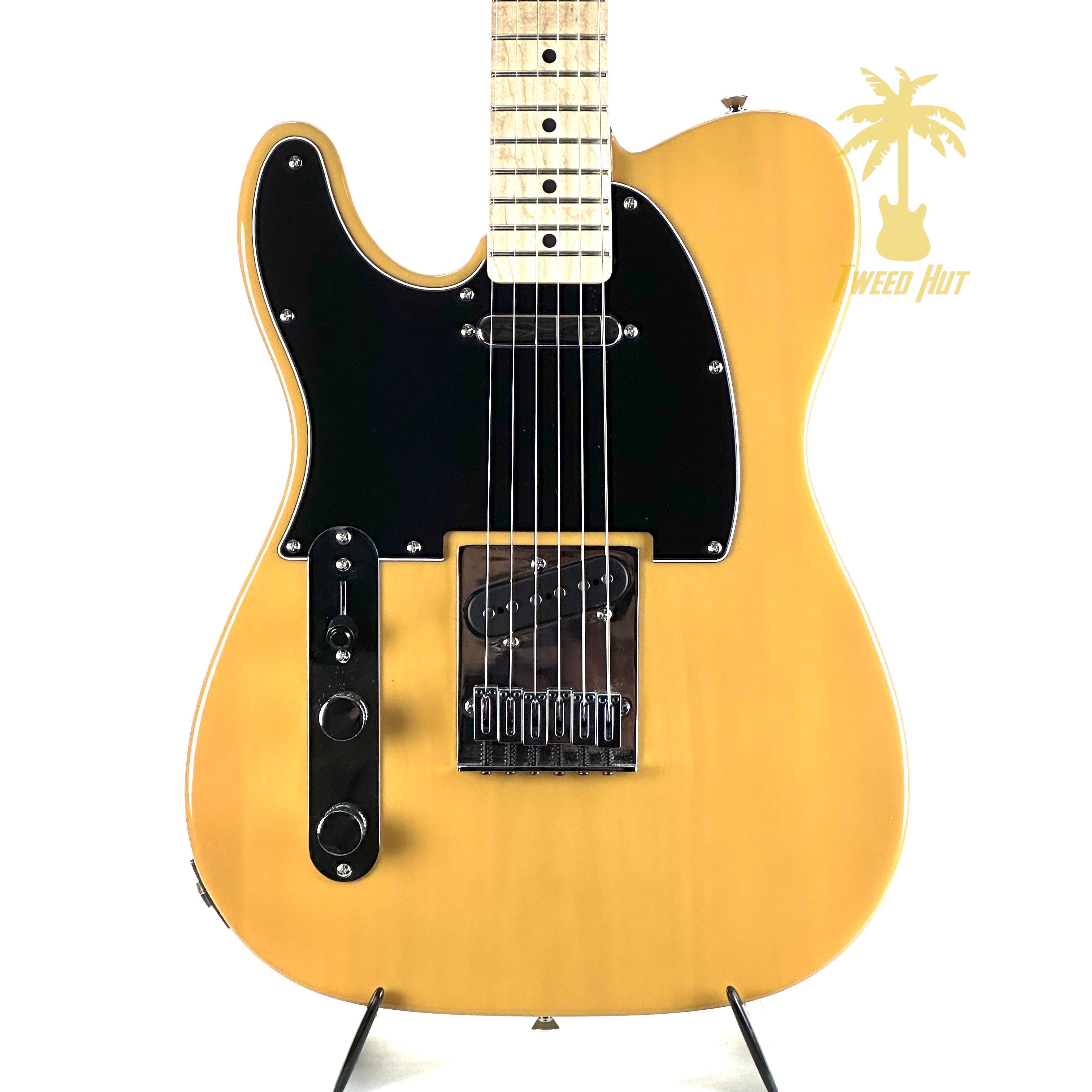 PRE-OWNED SQUIER AFFINITY TELECASTER LEFT HANDED BUTTERSCOTCH BLONDE