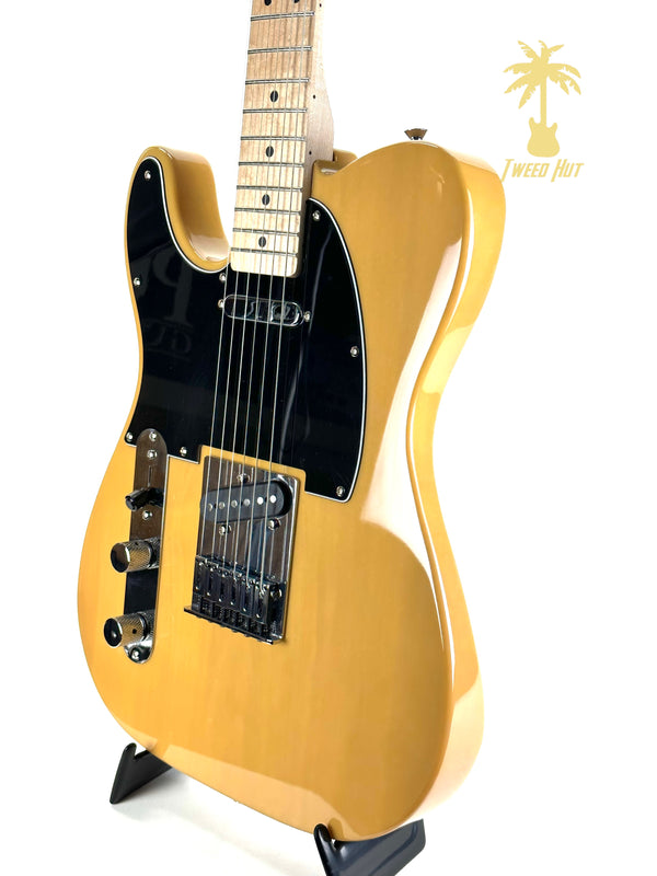 PRE-OWNED SQUIER AFFINITY TELECASTER LEFT HANDED BUTTERSCOTCH BLONDE