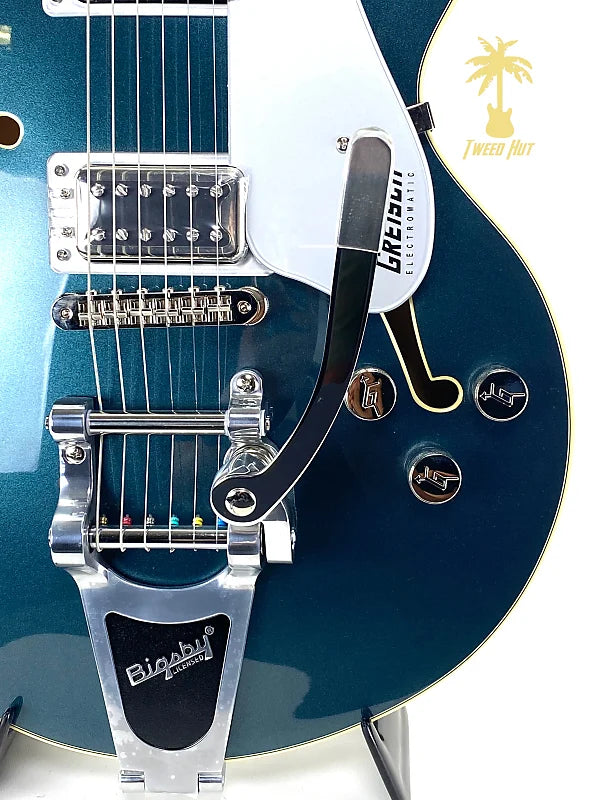 GRETSCH G5655T ELECTROMATIC CENTER BLOCK JR. SINGLE-CUT WITH BIGSBY-JADE GREY METALLIC