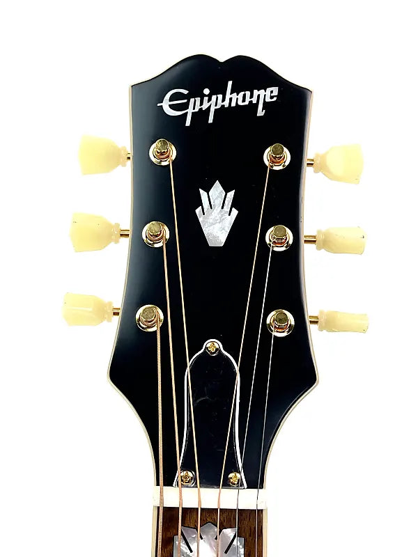 EPIPHONE J-200 ACOUSTIC GUITAR-AGED NATURAL ANTIQUE GLOSS